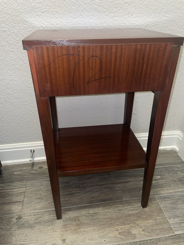 Vintage Dixie Mahogany Nightstand Mid Century Federal End Side Table 27x16x13" gallery