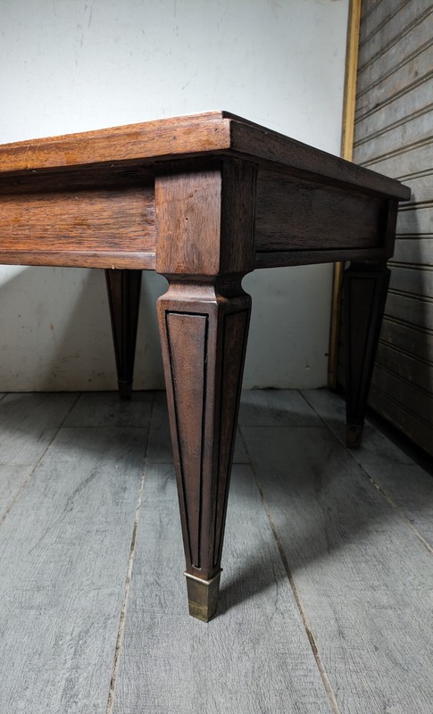 Vintage English Regency/Neoclassical Wood Side Table Brass Feet Shabby Chic gallery
