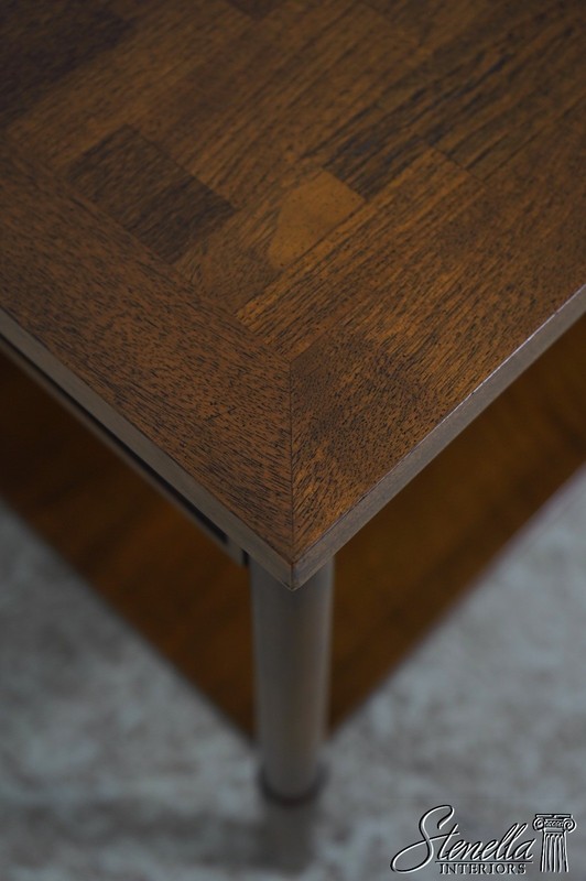 LF70943: Pair JOHN STUART Mid Century Modern Walnut End Tables gallery