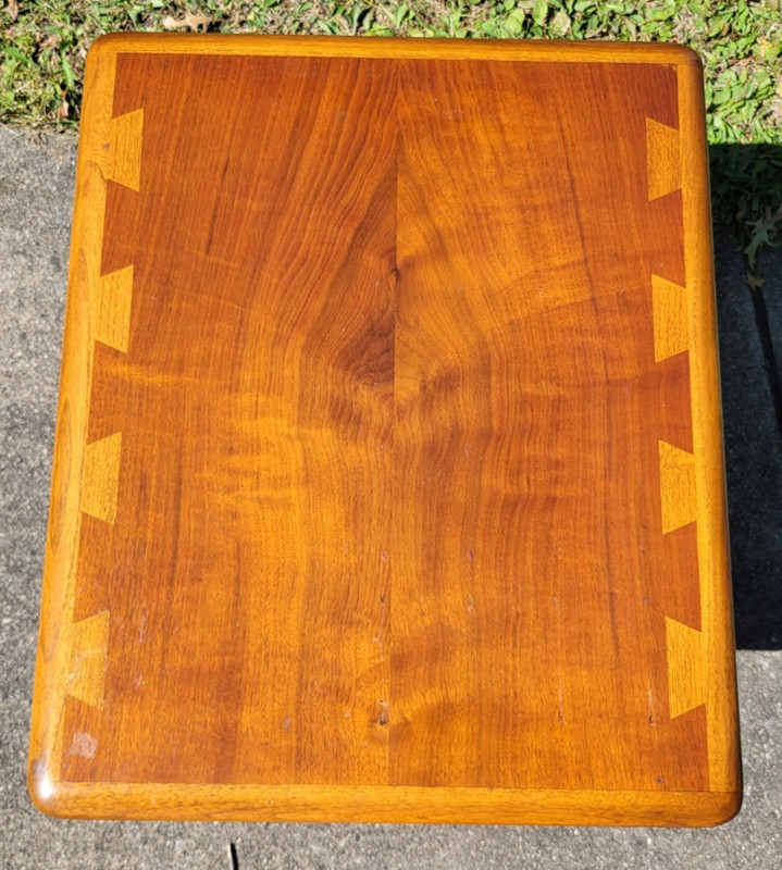 Vintage Lane Acclaim Andre Bus Mid Century MCM End Table with Drawer #1 gallery