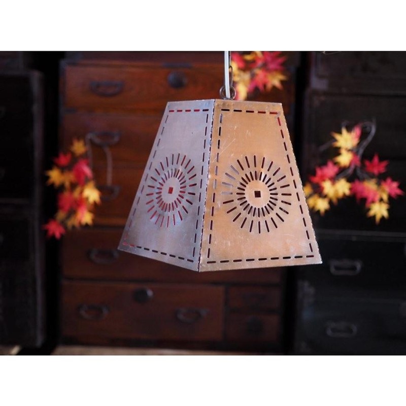 Yamada Lighting Iron Lampshade Antique Japanese Mid-Showa Used D594