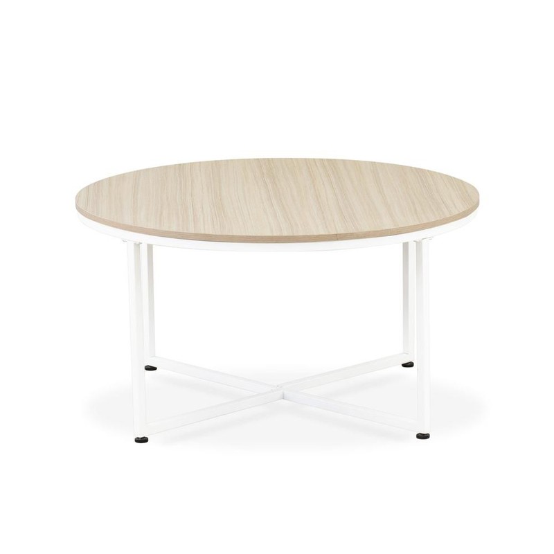 Madison Round Coffee Table for Living Room, Mid Century Modern Coffee Table... gallery