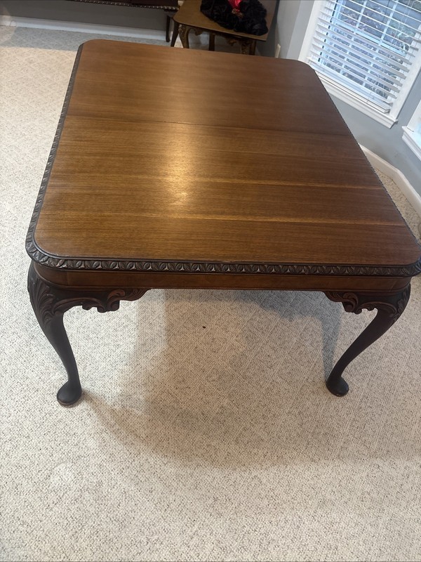 1890’s Mahogany Scalloped Edge Dining Room Table