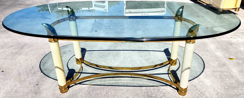 TOMASSO BARBI Brass Tusk Dining Table gallery