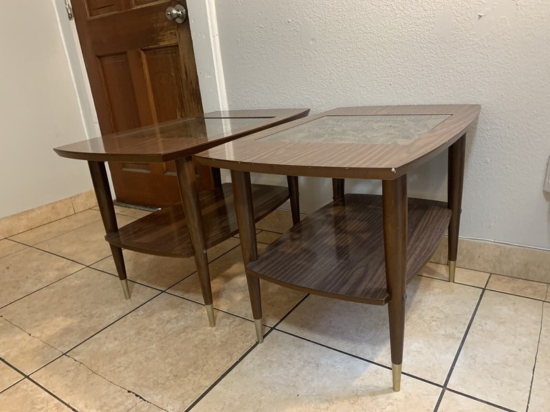 Vintage Mid Century Modern Side End Tables Mid-Century Modern Original 1960 gallery