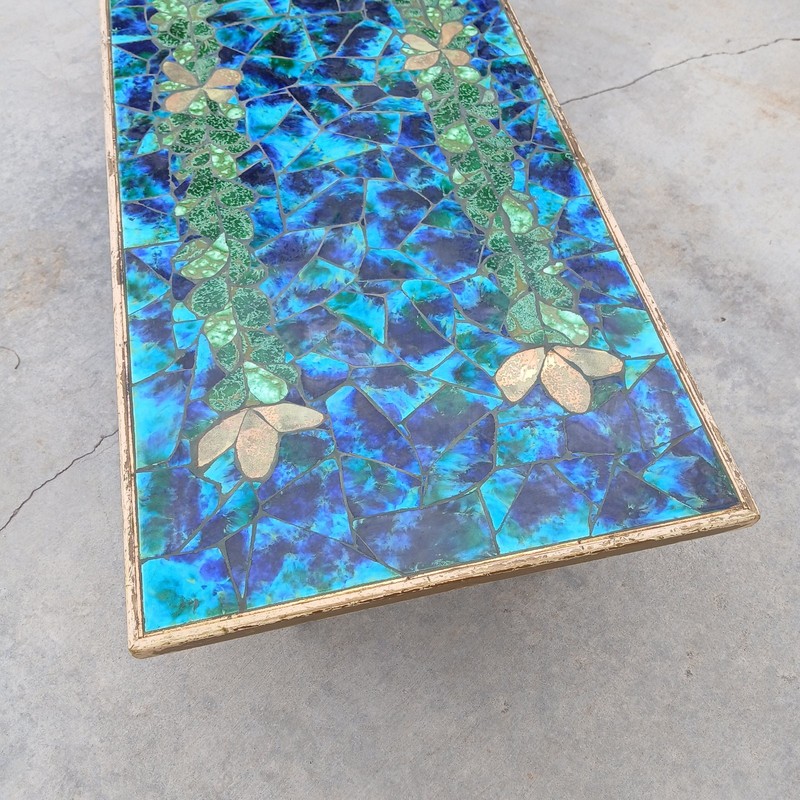 Mid Century Modern Mosaic Tile Top Coffee Table gallery
