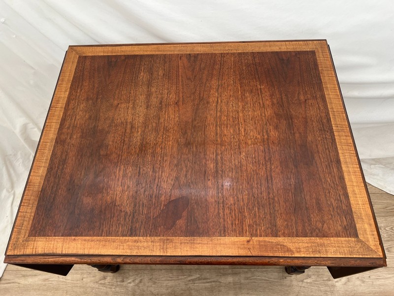 Antique Expanding Dining Table Barley Twist Legs Drop Down side leaves gallery