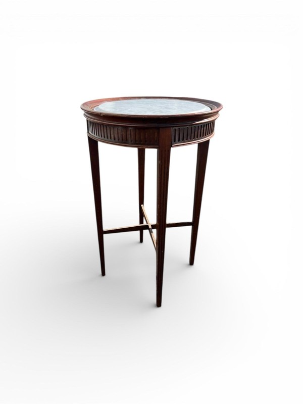 Early 20th Century Neoclassical Marble Top Accent Table