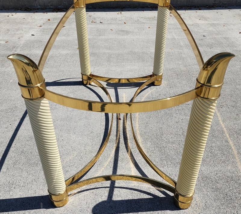 TOMASSO BARBI Brass Tusk Dining Table gallery
