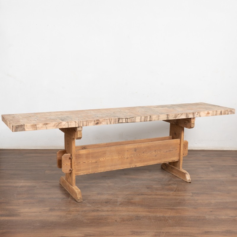 19th Century Rustic Swedish Work Table Console