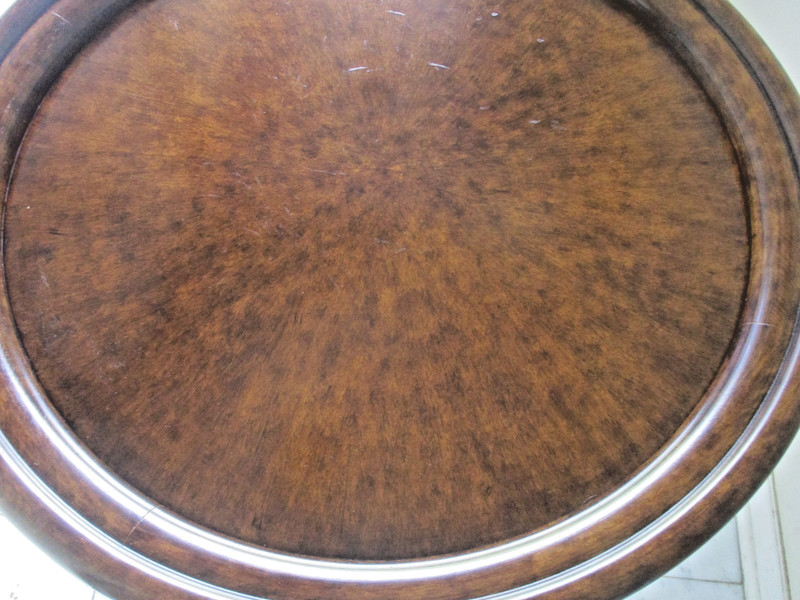 vtg walnut side table accent table end table lamp table rams head ship $175.00 gallery