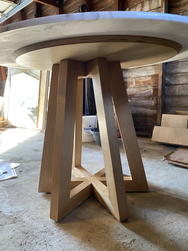 White Marble Dining Table, half off original price gallery