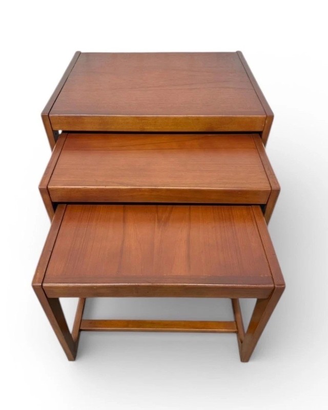 Vintage Danish Modern Teak Nesting Tables - Set of 3 gallery