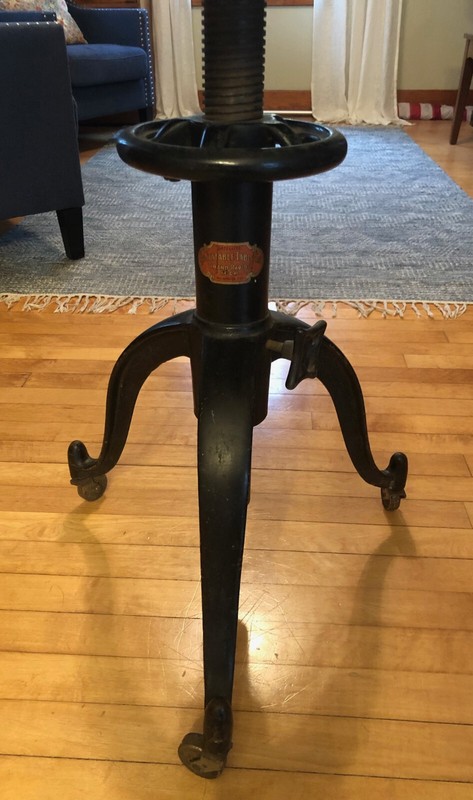 C.1922 Satellite Adjustable Table Co. Industrial Architectural Salvage Cast Iron gallery