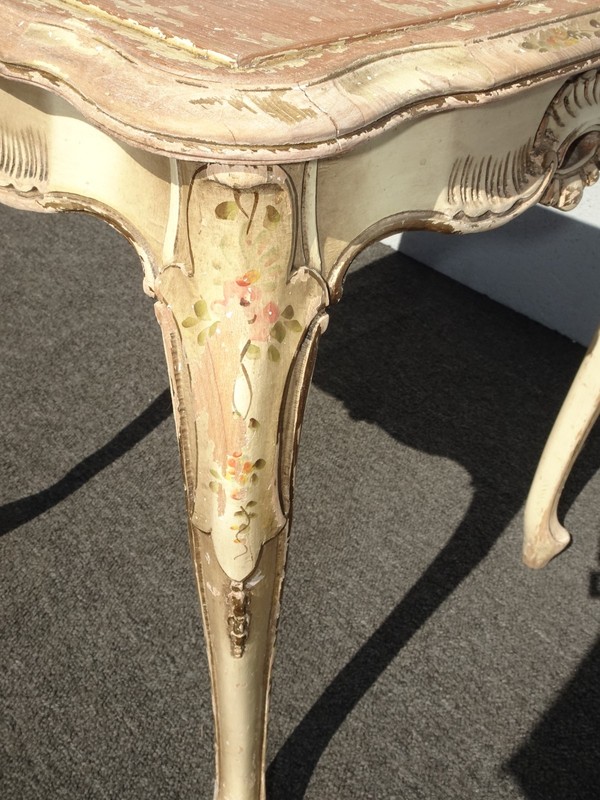 Vintage Rustic French Provincial End Table - Side Table Asis gallery