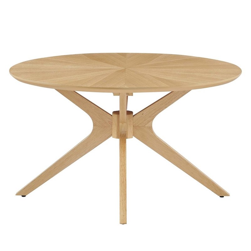 Crossroads Round Wood Coffee Table gallery