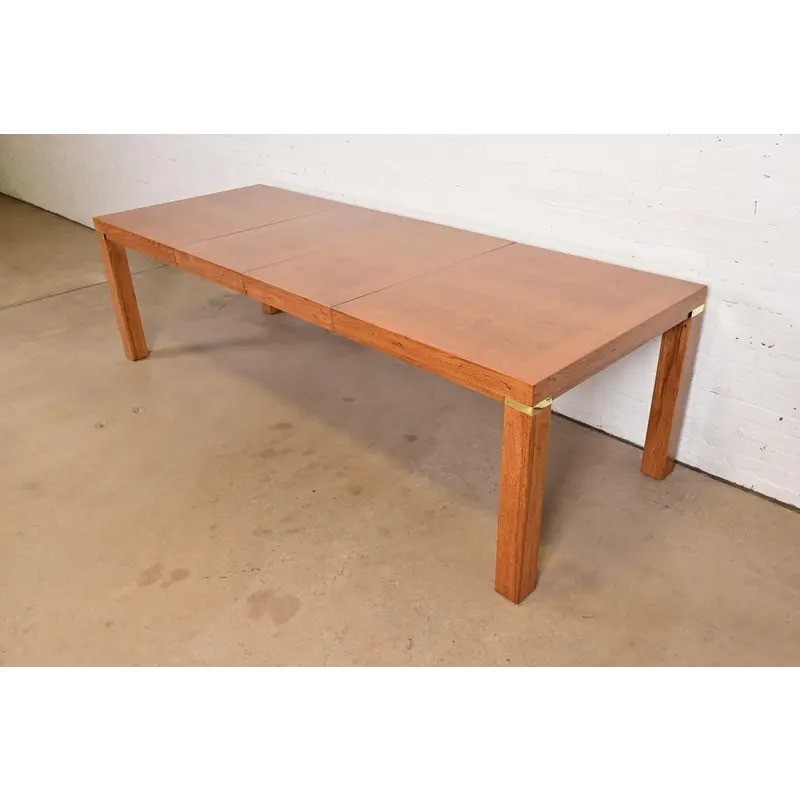 Drexel Heritage Mid-Century Modern Extension Dining Table, Newly Refinished