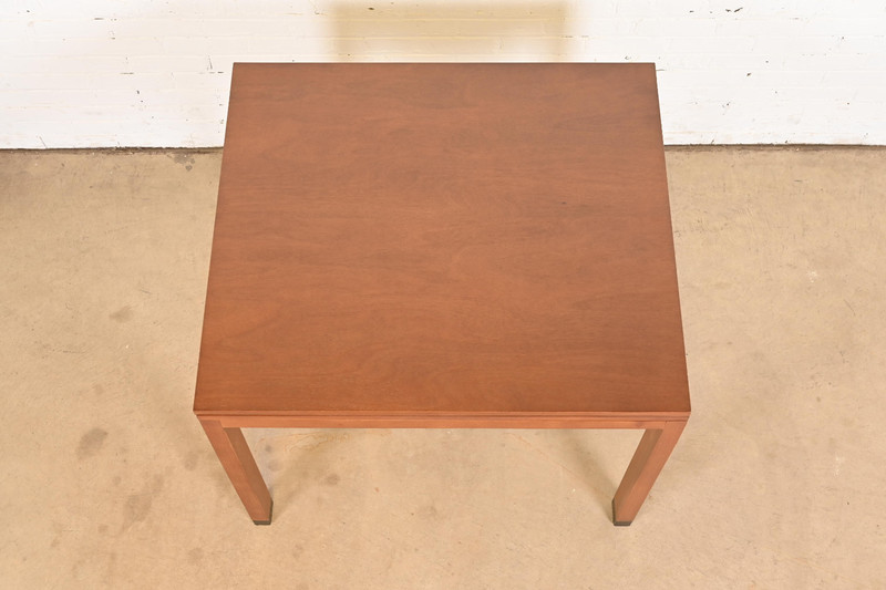 Edward Wormley for Dunbar Mid-Century Modern Walnut Flip Top Dining Table gallery
