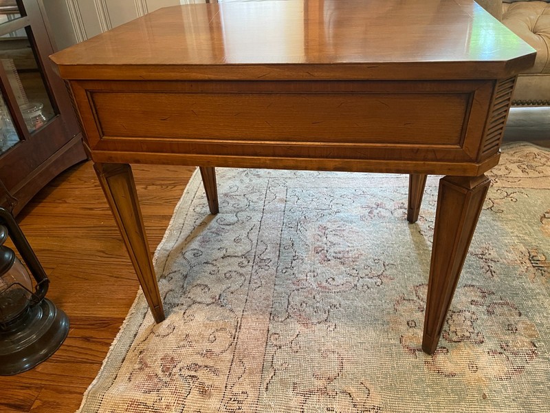 Vintage Drexel “Palazzo” Walnut Side Table / End Table H22 x W20 x D26 inches gallery