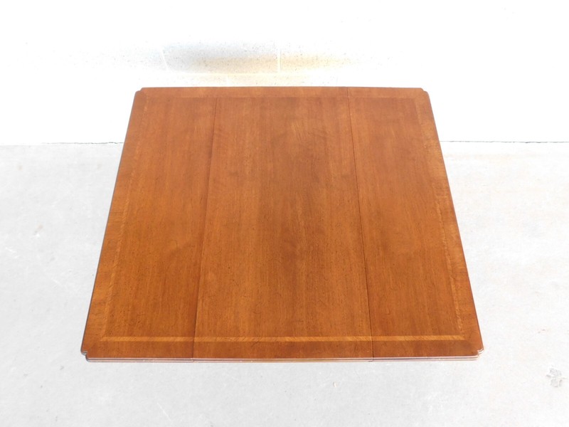 Henredon Folio 4 Drop Side Gate Leg Banded Top Accent Table 24"h X 30"d X 17"w gallery