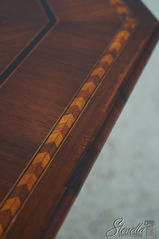 L64457: ALFONSO MARINA Distressed Inlaid Continental Style Lamp Table gallery