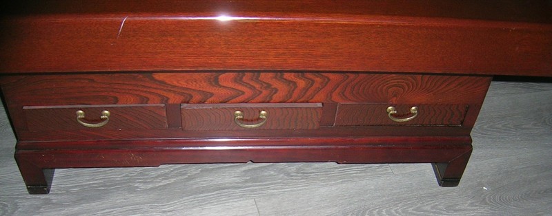 vintage coffee table with copper inserts gallery