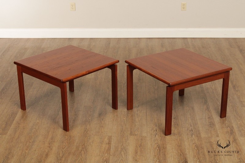 Komfort Danish Modern Pair Teak Square End Tables gallery