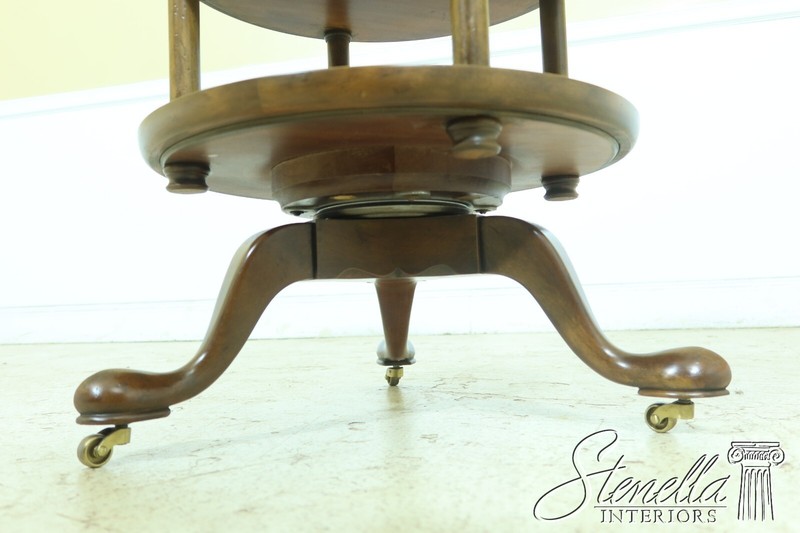 52772EC: BAKER Round English Style Walnut Tiered Table gallery