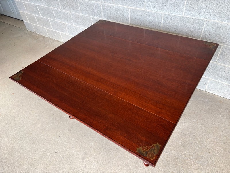HITCHCOCK RIVERTON FINISH 48" CHERRY DROP LEAF DINING TABLE gallery