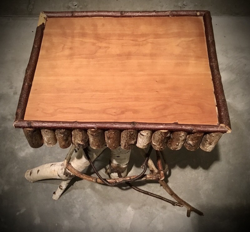 Unique Vintage Adirondack Style Side Table gallery