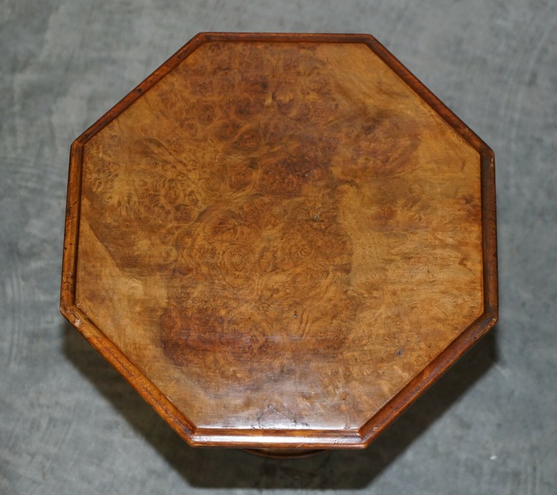 MUST SEE FINE SUPER RARE ORIGINAL VICTORIAN POLLARD OAK SIDE END LAMP WINE TABLE gallery