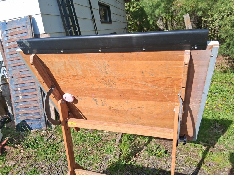 Vintage ANCO-BILT DRAFTING TABLE maple Adjustable tilt and height gallery