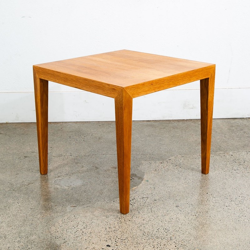 Mid Century Danish Modern End Table Severin Hansen Oak Side Nightstand NM Mcm