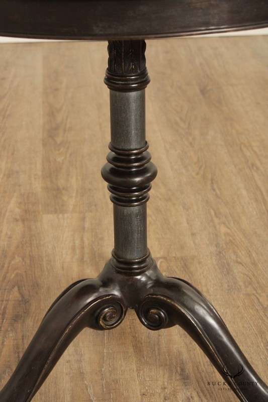 Classical Style Round Mosaic Top Bronze Side Table gallery
