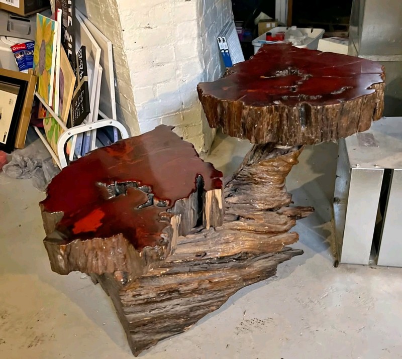 1960s Vintage Redwood Table
