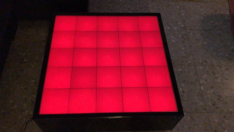 Original illuminated coffee table designed by Daft Punk and Tom Dixon for Habita gallery