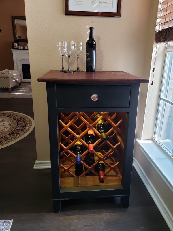 1800's Antique Table Cabinet & Wine Rack Early (1840-1880)'s American Colonial gallery
