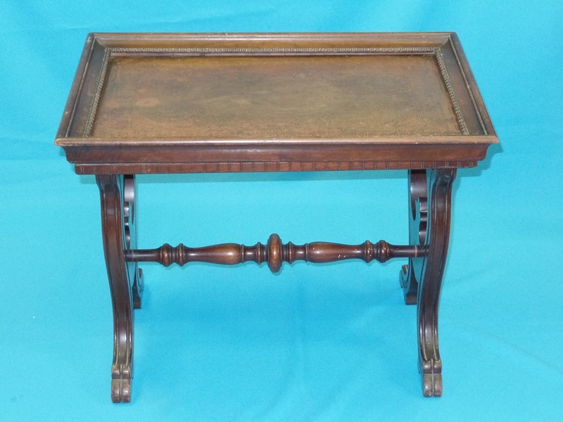 ANTIQUE RENAISSANCE REVIVAL ETCHED COPPER SIDE COFFEE TABLE