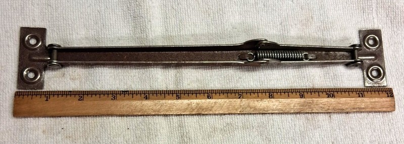 PAIR 10 INCH VINTAGE DROP LEAF TABLE SUPPORTS, SPRING LOADED, NEW OLD STOCK gallery
