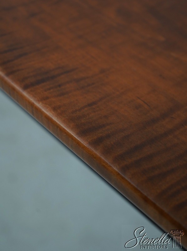 L71410: Vintage Tiger Maple Farmhouse Style Dining Table gallery