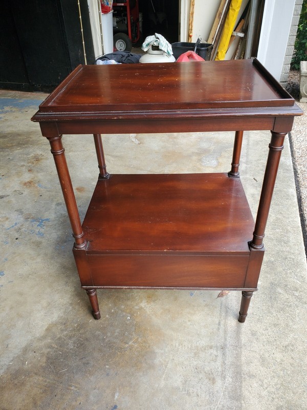 HENREDON FURNITURE NIGHTSTAND END TABLE MAHOGANY gallery