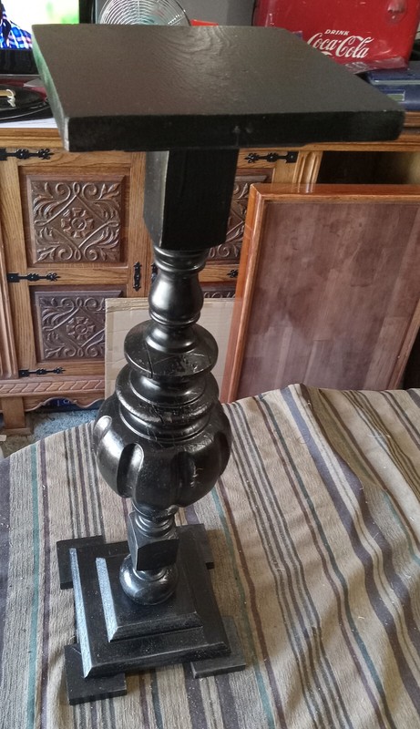 Pine Black Distressed Plant Stand (PS2)