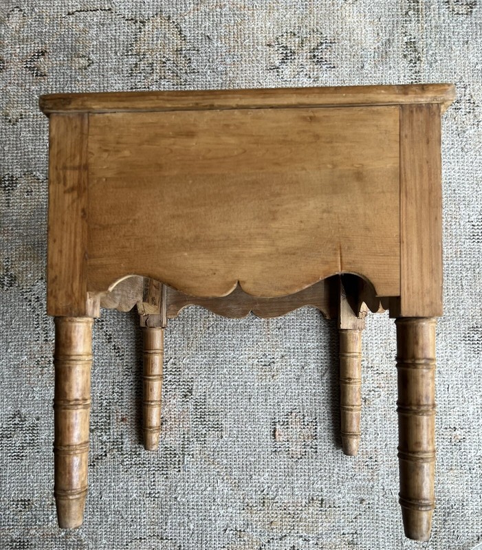 Antique French Pine Commode Table gallery