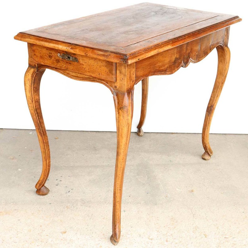 Antique French Louis XV Walnut Rectangular Center/ Side End Table c. 1770 gallery