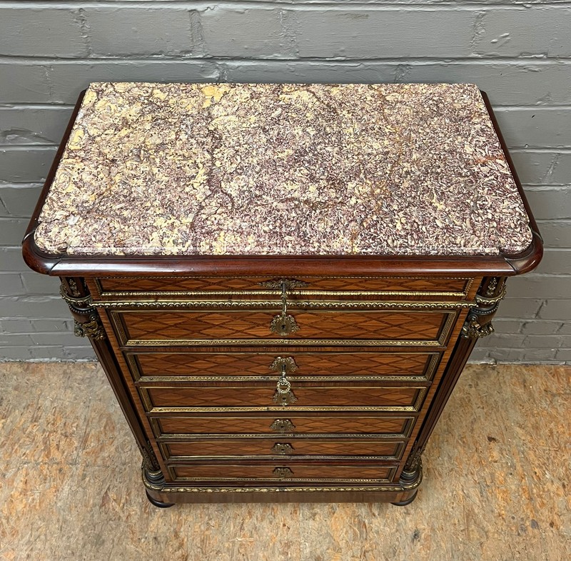 Antique French Louis XVI End Lamp Table or Chest by Grohé ARRIVES DEC 2026 gallery