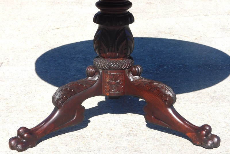 Mahogany Breakfast Table Game Table 38.5 inch Diameter circa 1890 gallery