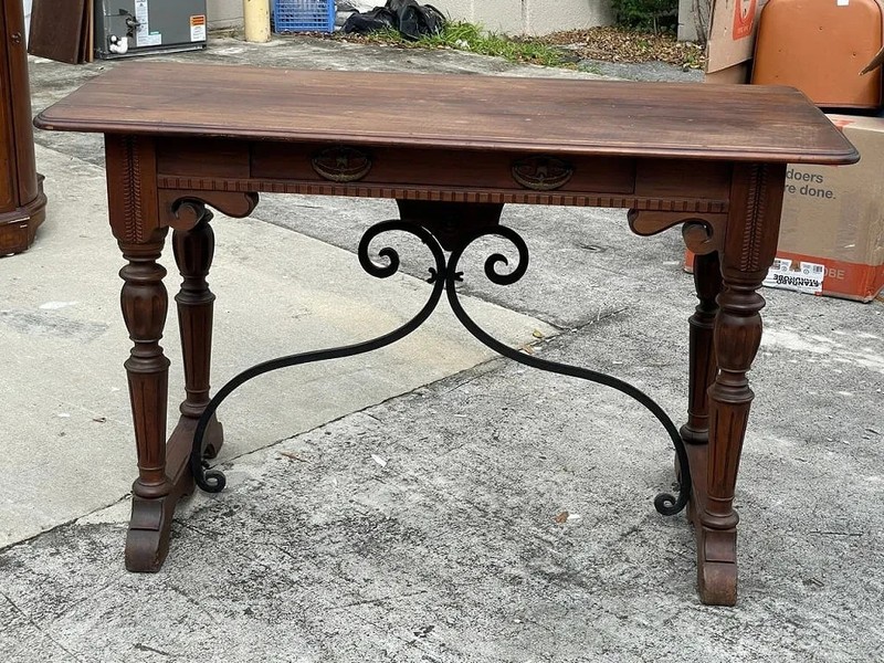 SPANISH COLONIAL STYLE WOOD CONSOLE TABLE gallery