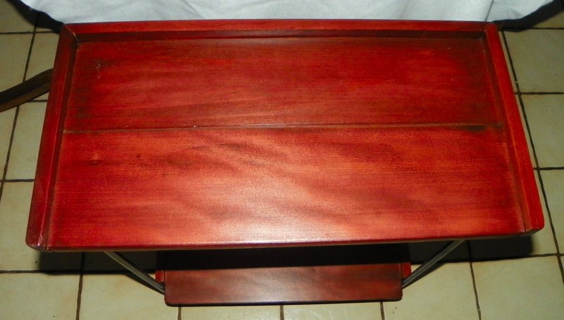 Cherry and Black Iron Entry Table / Side Table (ENT42) gallery