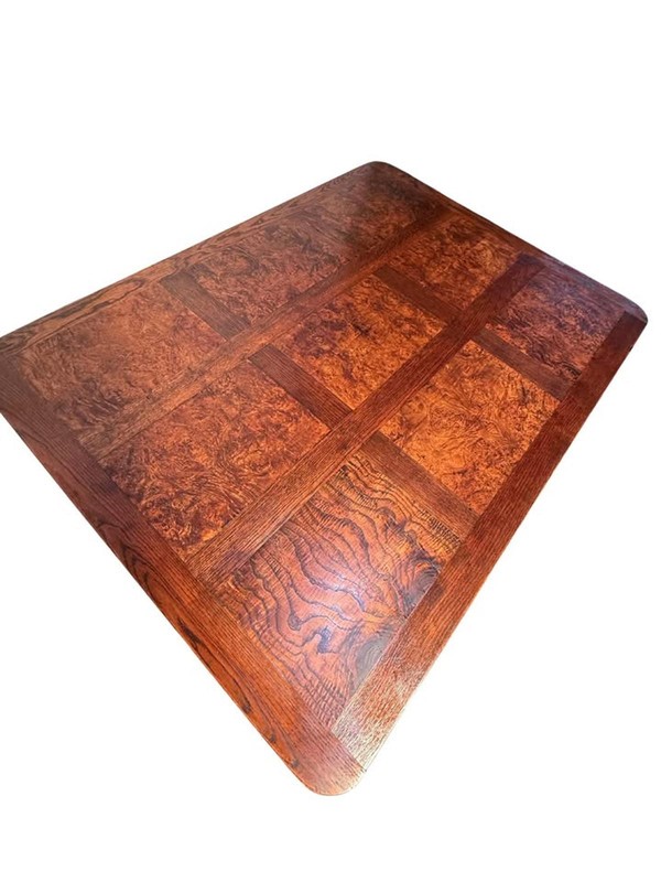 **Antique French Oak & Elm Trestle Base Dining Table**OBO** gallery
