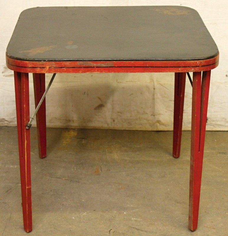 Vintage Chinese Square Folding Card Table gallery